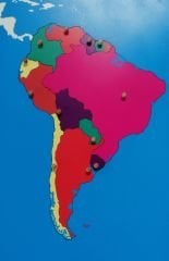 Güney Amerika Kıtası Yapboz Haritası / Puzzle Map South America